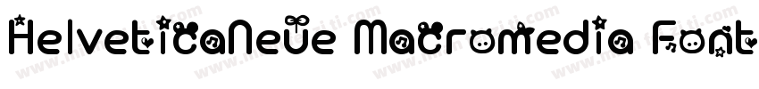 HelveticaNeue Macromedia Fontograph字体转换